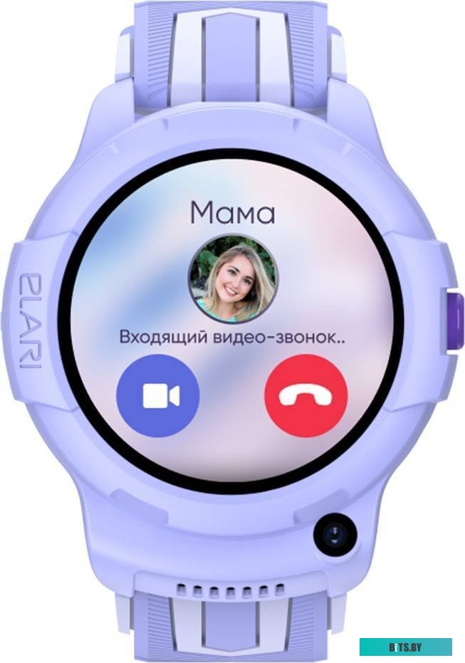 Умные часы детские ELARI KidPhone 4G Wink (сиреневый)