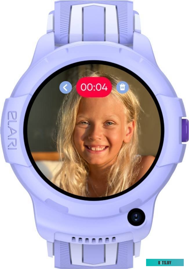 Умные часы детские ELARI KidPhone 4G Wink (сиреневый)