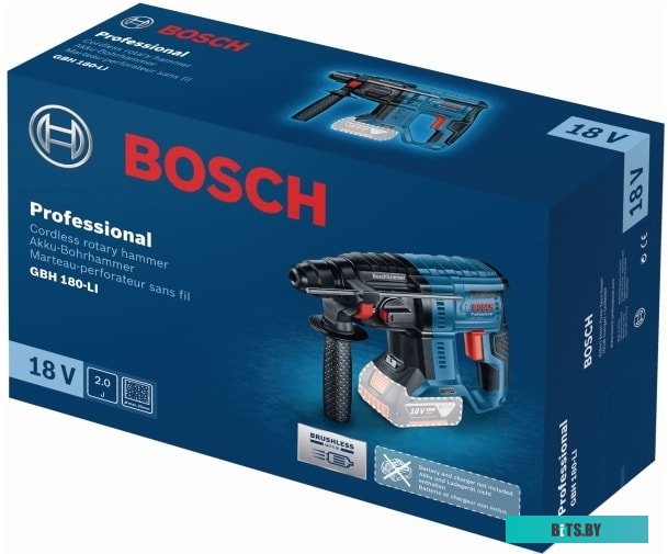 0611911120 Перфоратор Bosch GBH 180-LI  BL Li-Ion, без АКБ, без ЗУ [0611911120]