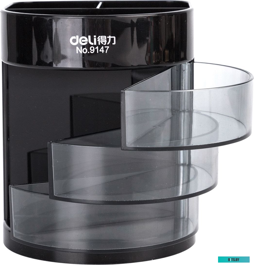 E38254 Настольный набор Deli E38254, 16 предметов, черный