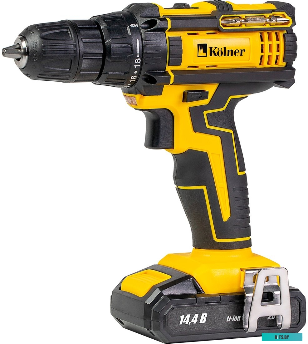 КН14,4-2-2Л Дрель-шуруповерт KOLNER KCD 14,4/2-2L, 2Ач,  с двумя аккумуляторами [кн14,4-2-2л]