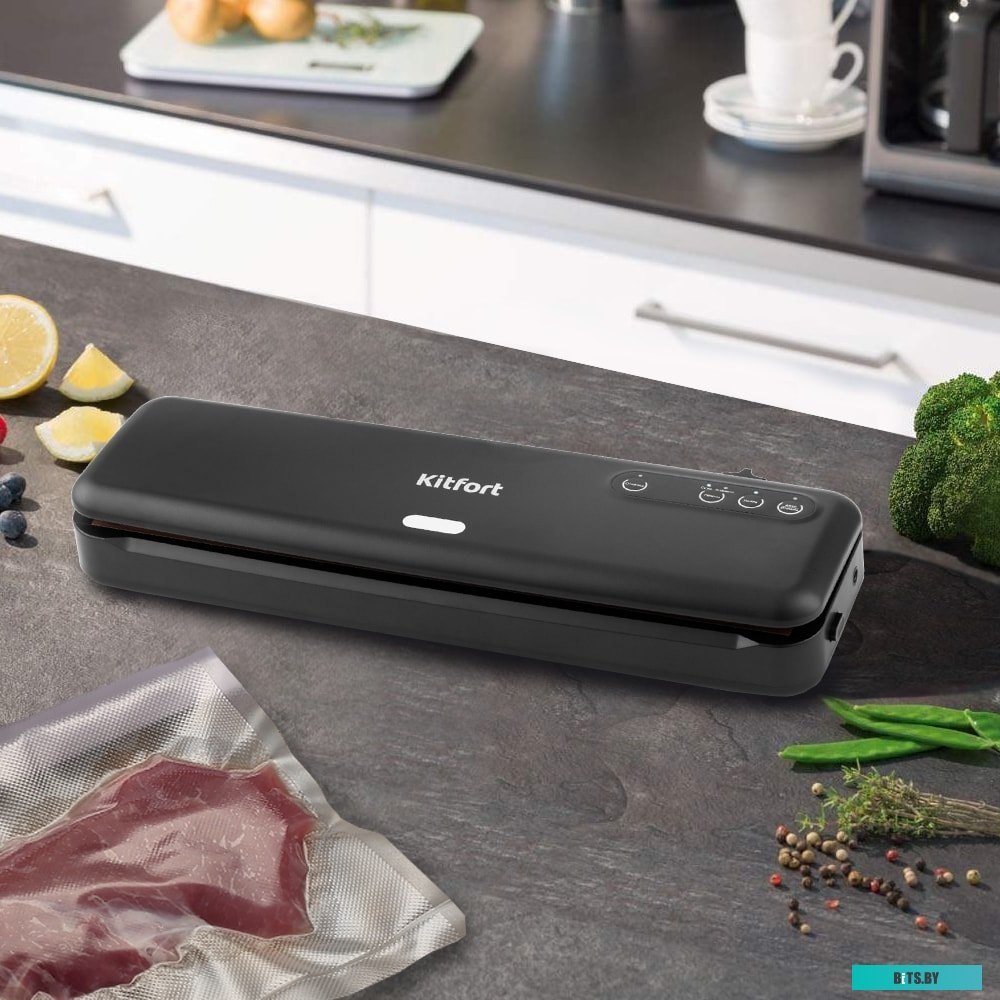KT-1509-1 Вакуумный упаковщик KitFort KT-1509-1, 130Вт, черный