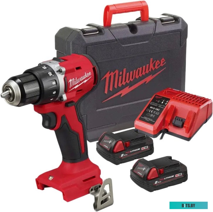 4058546477042 4933492833 Milwaukee M18 M18BLDDRC-202C 4933492833 (с 2-мя АКБ 2 Ач, кейс)