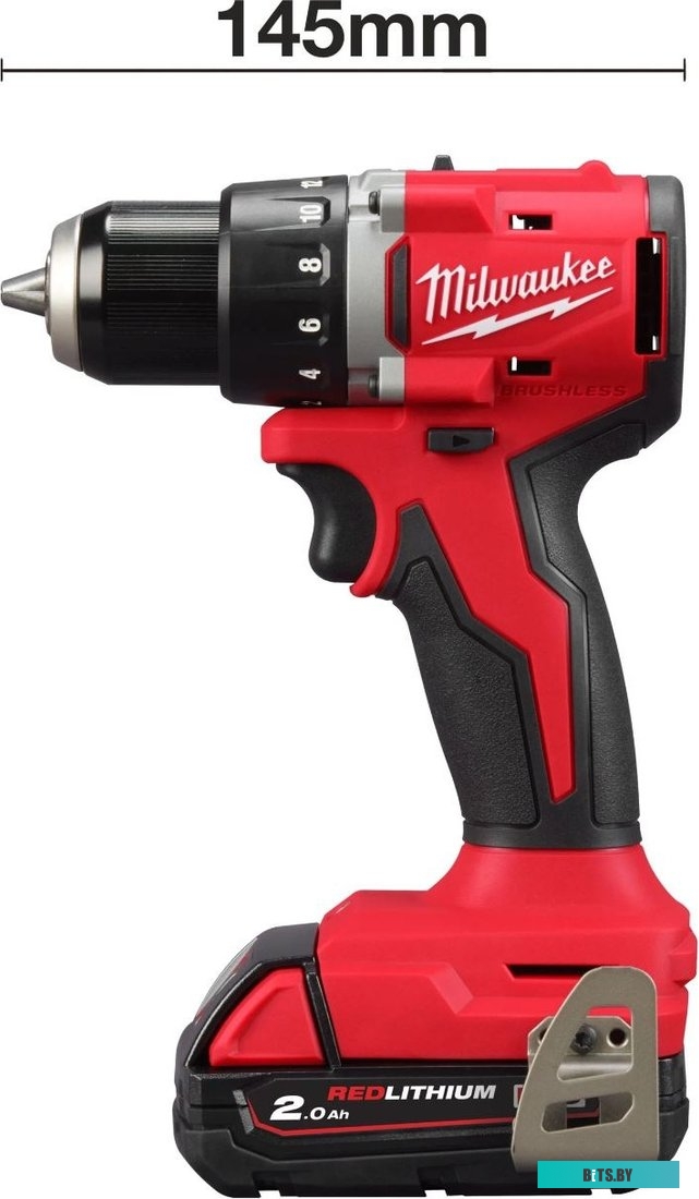 4058546477042 4933492833 Milwaukee M18 M18BLDDRC-202C 4933492833 (с 2-мя АКБ 2 Ач, кейс)