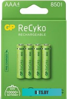 Аккумулятор GP ReCyko 850mAh AAA 85AAAHCE-2EB4