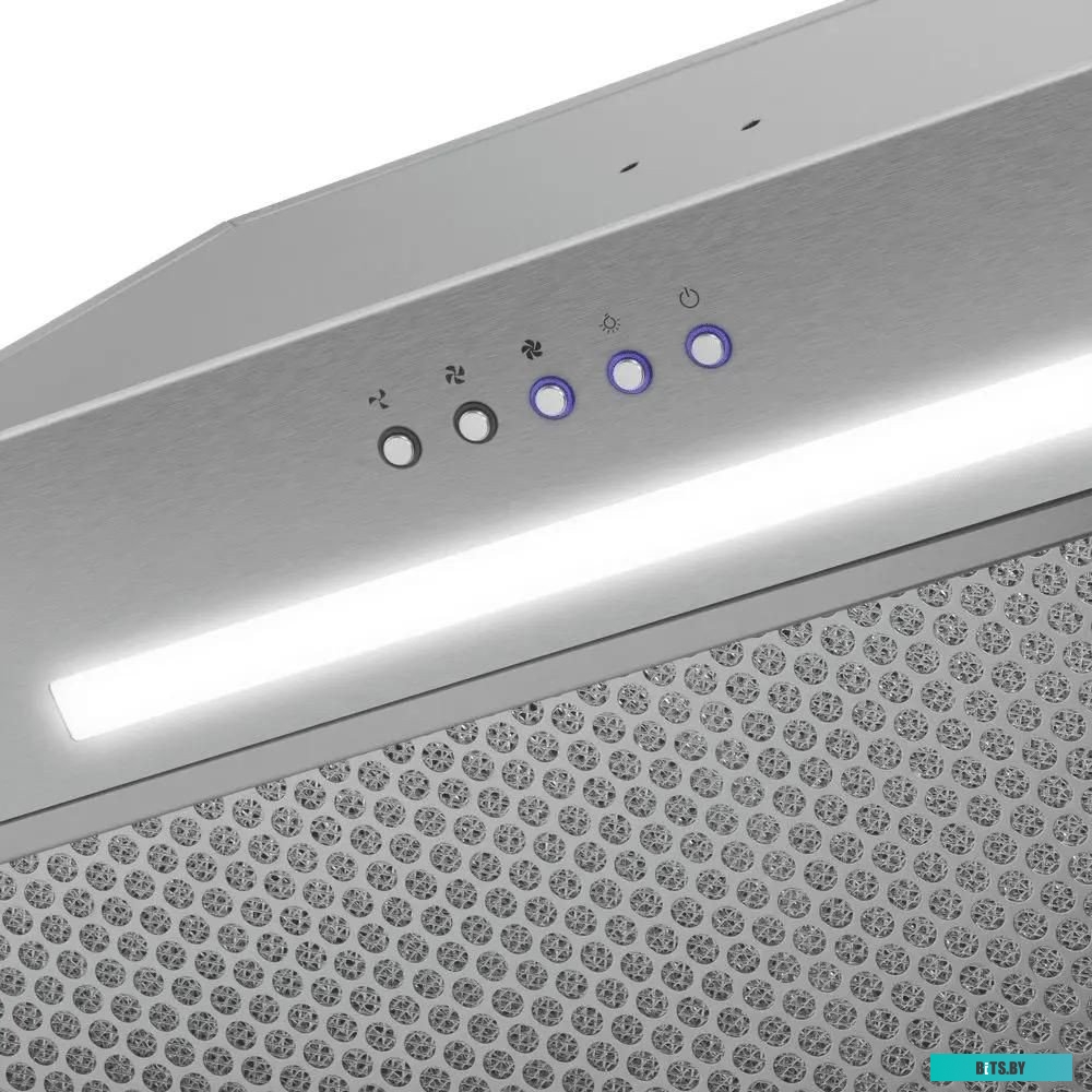 КА-00022273 Встраиваемая вытяжка MAUNFELD TRAPEZE 603EM, управление кнопочное, нержавеющая сталь [ка-00022273]