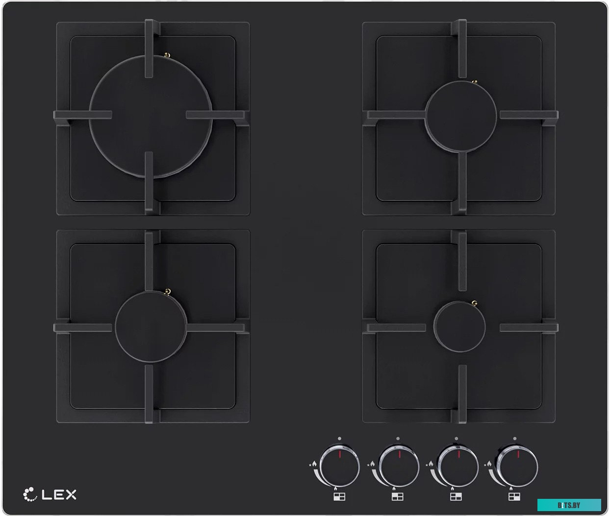 CHAO000426 Газовая варочная панель LEX GVG 644A BBL,  независимая,  черный