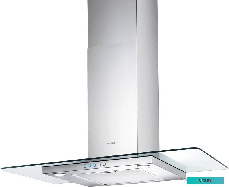 68516391A Вытяжка каминная Elica Flat GLASS IX/A/60,  нержавеющая сталь,  кнопочное управление [68516391a]