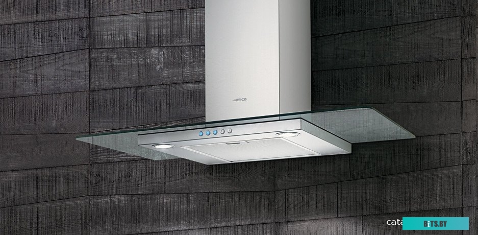 68516391A Вытяжка каминная Elica Flat GLASS IX/A/60,  нержавеющая сталь,  кнопочное управление [68516391a]