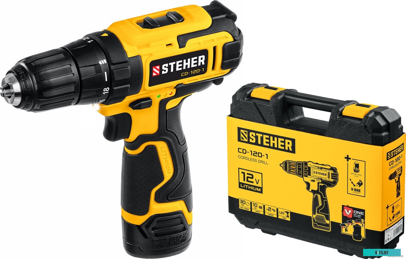 Steher CD-120-1 (с 1-им АКБ, кейс)