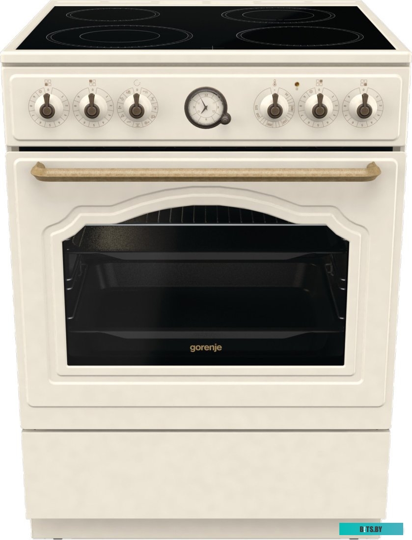 GECS6B70CLI Электрическая плита Gorenje GECS6B70CLI,  стеклокерамика,  без крышки,  бежевый