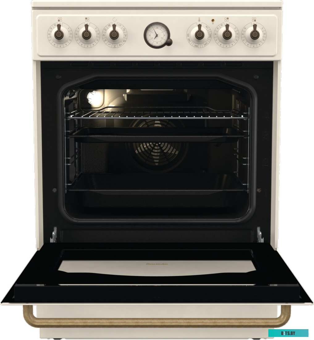 GECS6B70CLI Электрическая плита Gorenje GECS6B70CLI,  стеклокерамика,  без крышки,  бежевый