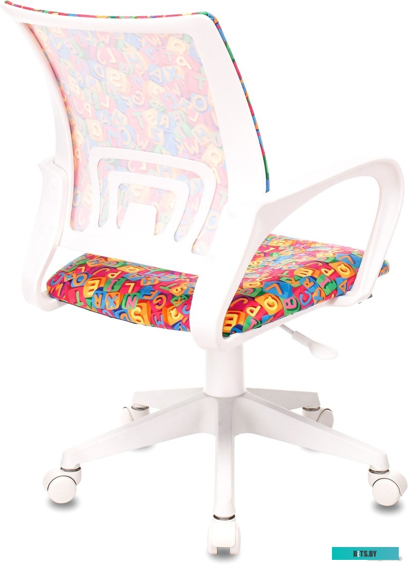 BUROKIDS 1 W-STICKPK Кресло детское Бюрократ BUROKIDS 1 W, на колесиках, ткань, малиновый [burokids 1 w-stickpk]