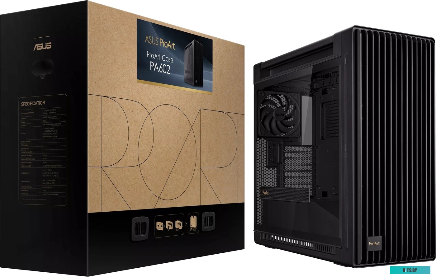 90DC00J0-B09000 Корпус ASUS PROART PA602 TG ARGB BLACK PA602/BLK/TG (90DC00J0-B09000)