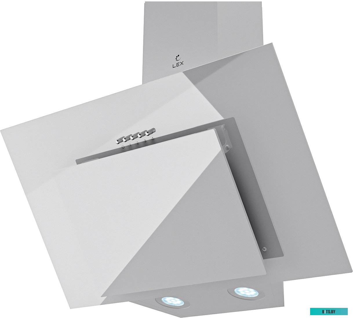 TRFE000021 Вытяжка каминная LEX Mira G 600 WHITE,  белый,  кнопочное управление [trfe000021]