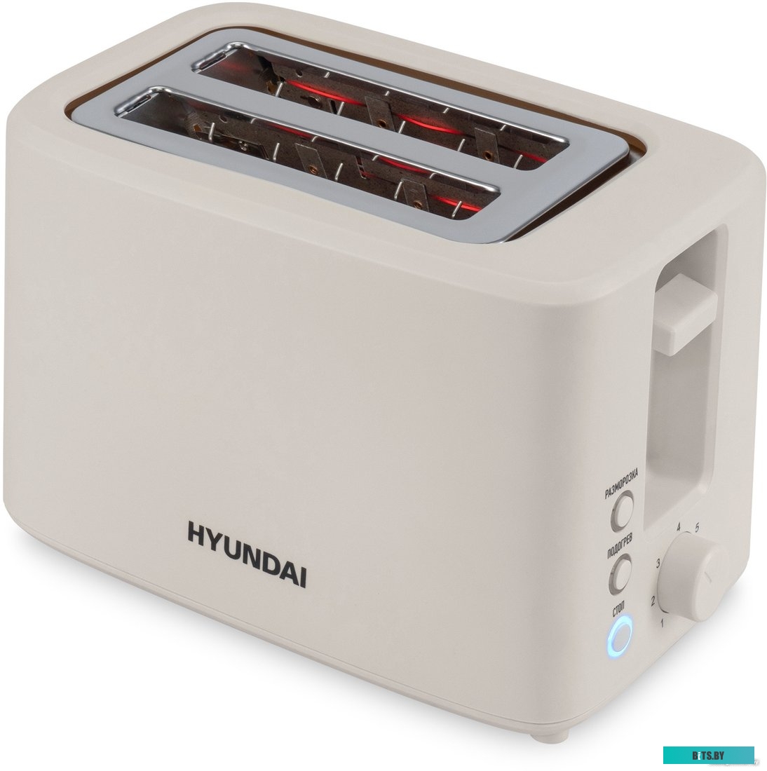 HYT-3306 Тостер Hyundai HYT-3306,  кремовый