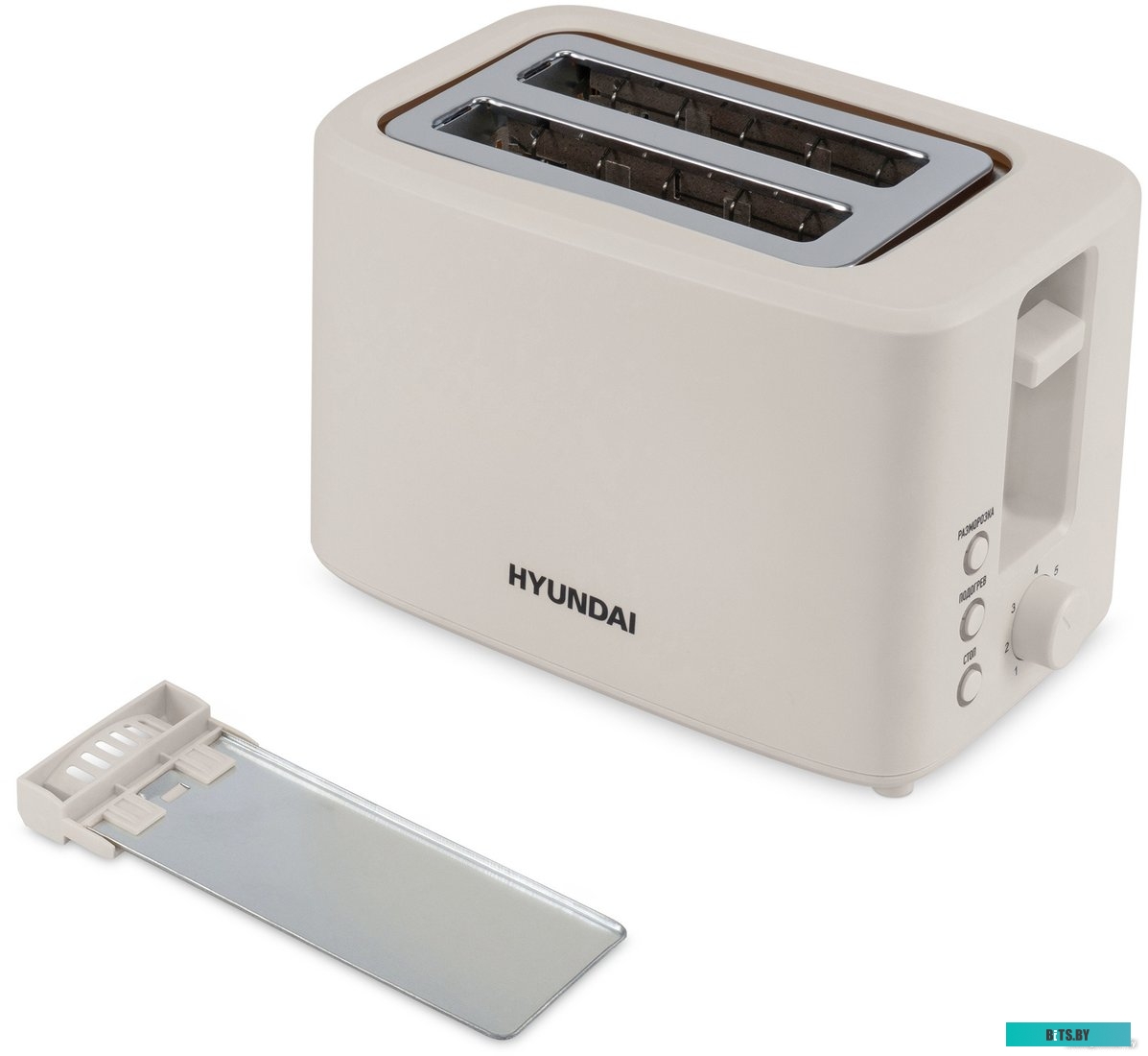 HYT-3306 Тостер Hyundai HYT-3306,  кремовый