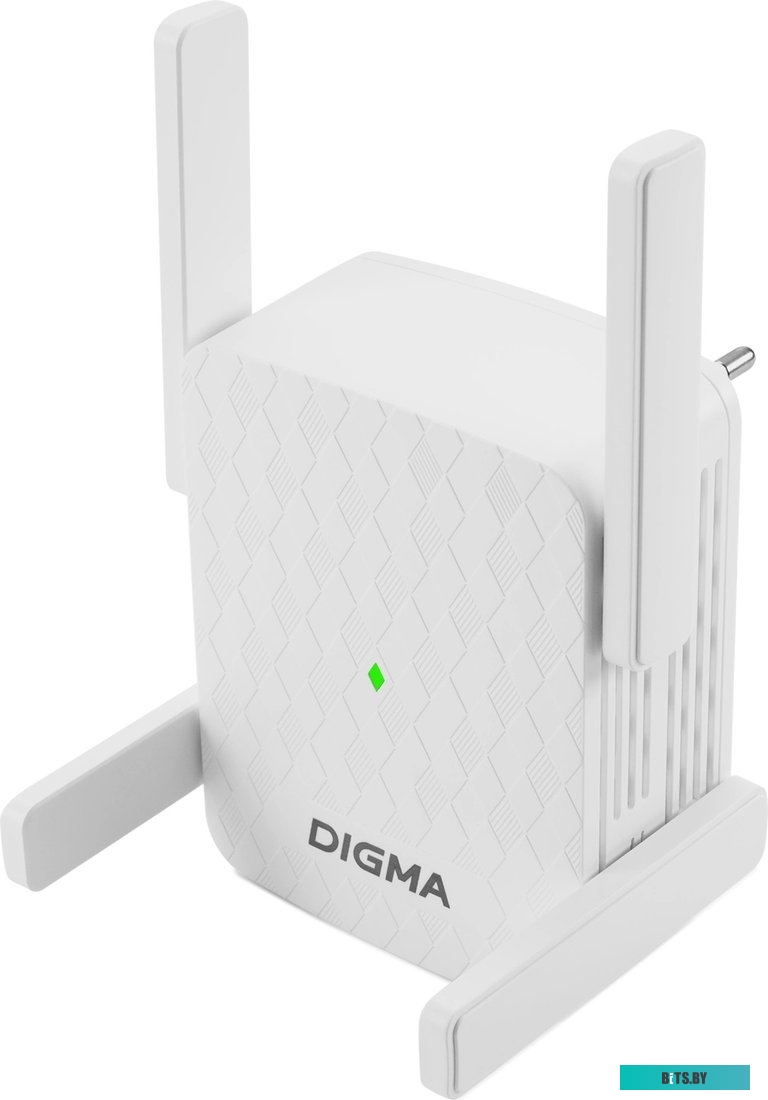 Повторитель беспроводного сигнала Digma D-WR310V2, белый