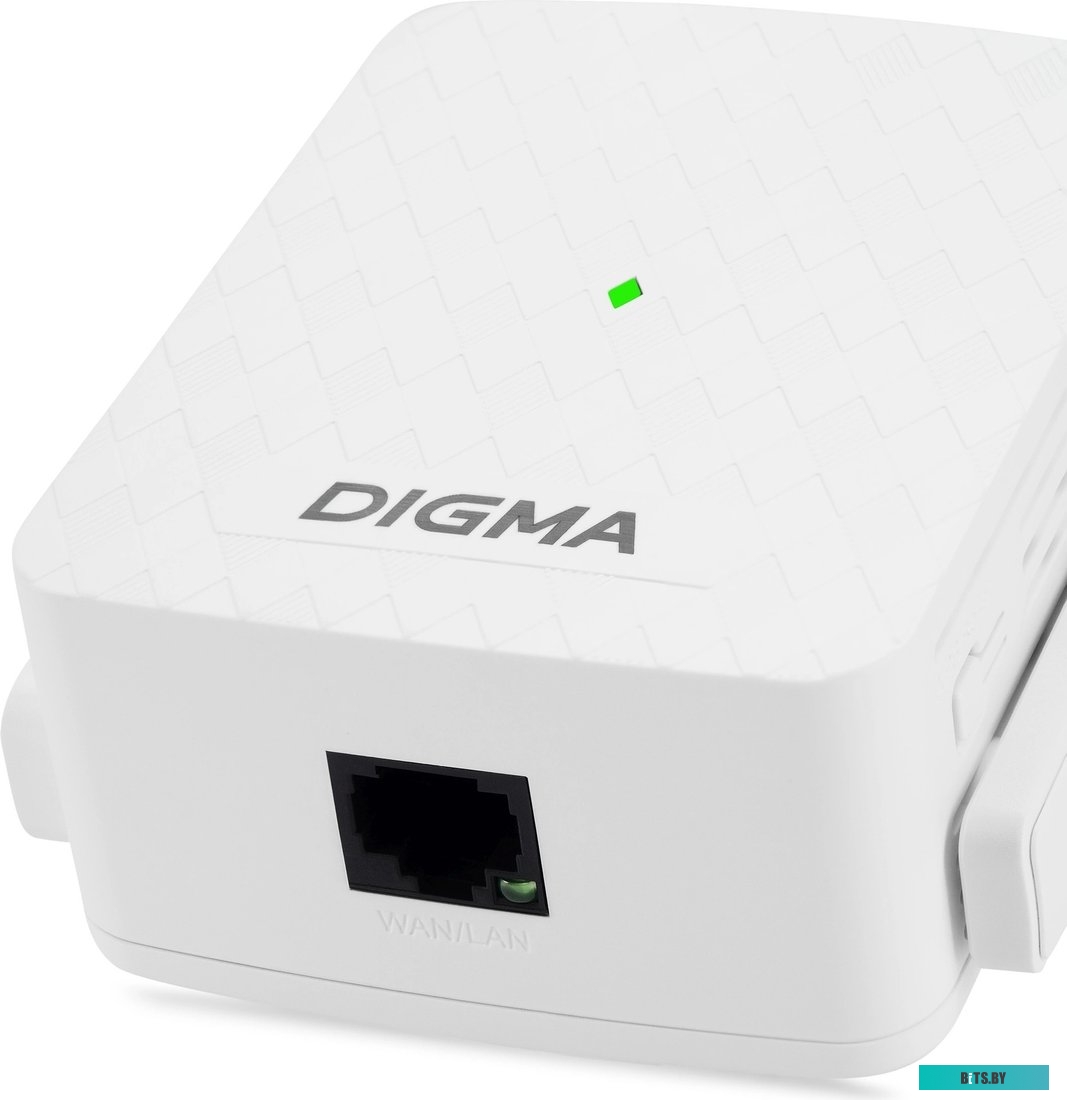 Повторитель беспроводного сигнала Digma D-WR310V2, белый