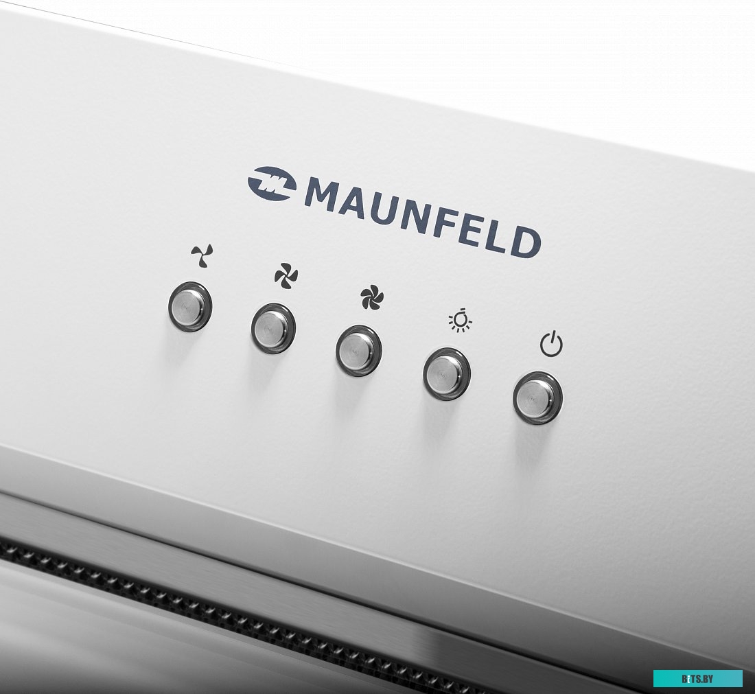 КА-00014211 Встраиваемая вытяжка MAUNFELD Trapeze 602IG, управление кнопочное, белый [ка-00014211]