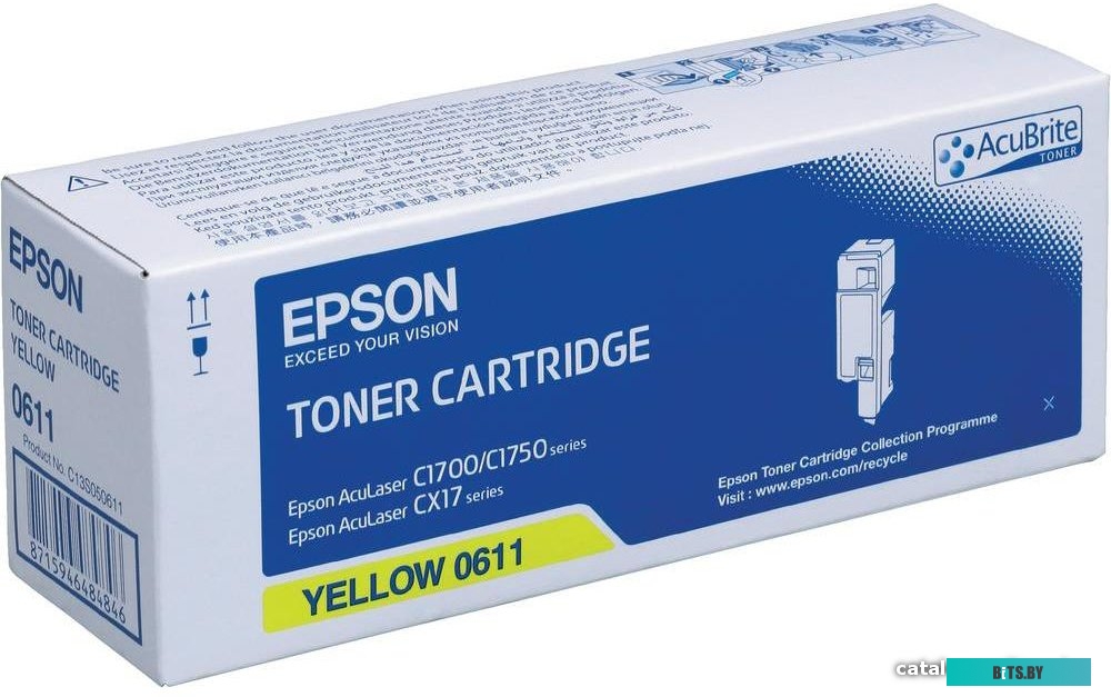 Тонер-картридж Epson S050611 желтый для AcuLaser C1700/C1750/CX17