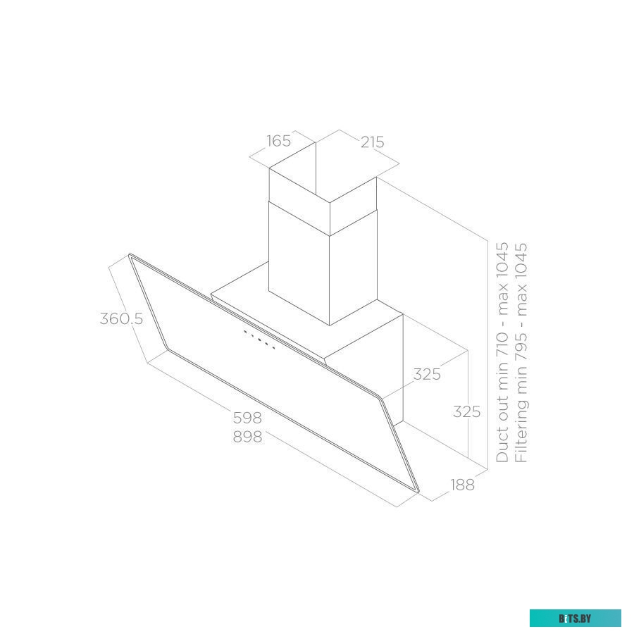 PRF0144002A Вытяжка каминная Elica Shire WH/A/90 NO PLUG,  белый,  сенсорное управление [prf0144002a]