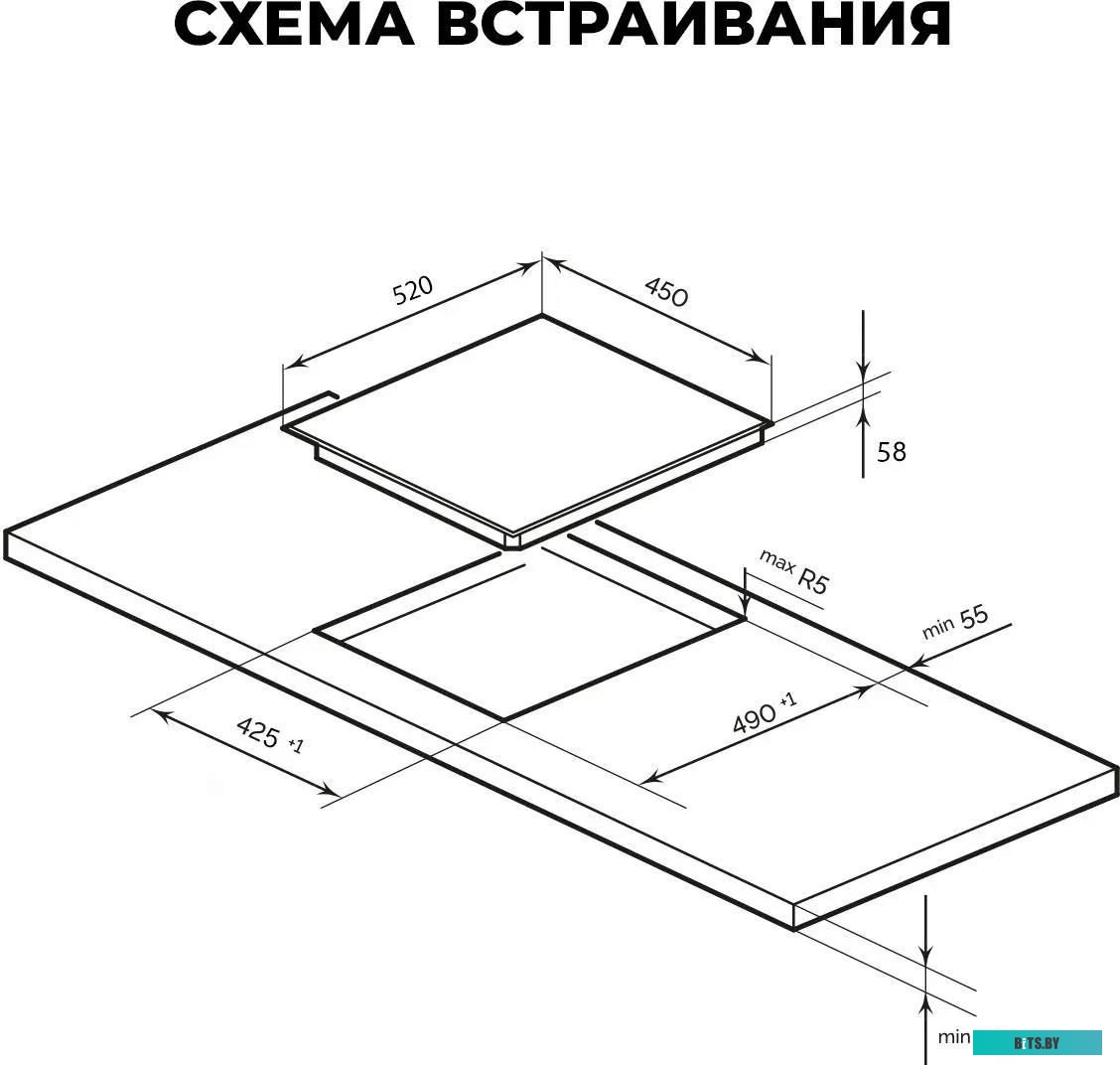 CHPE000005 Индукционная варочная панель LEX EVI 430 F DS