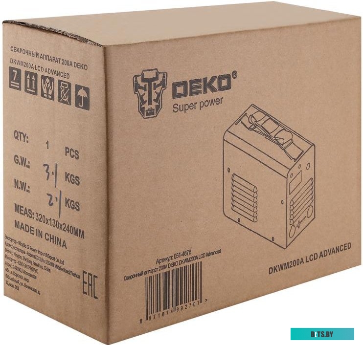 051-4676 Сварочный аппарат DEKO DKWM200A,  инвертор [051-4676]