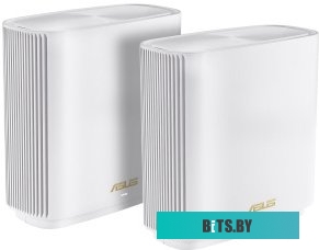 XT9(W-2-PK) Маршрутизатор ASUS 90IG0740-MO3B40 XT9(W-2-PK) 2 access point, 802.11b/g/n/ac/ax, 574 + 4804Mbps, 2,4 + 5 gGz, white