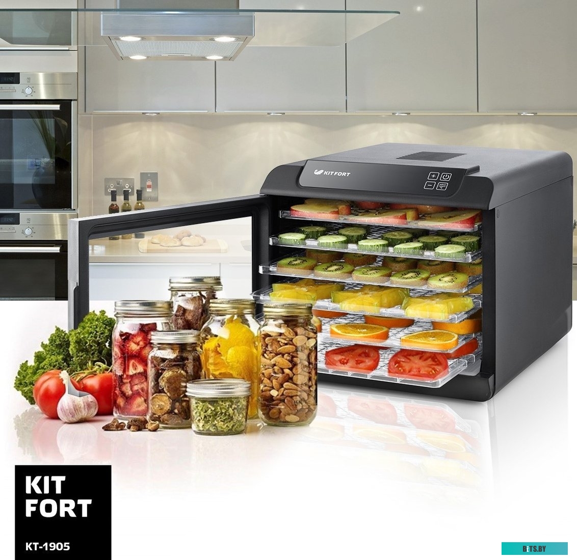 KT-1905 Сушилка для овощей и фруктов Kitfort KT-1905