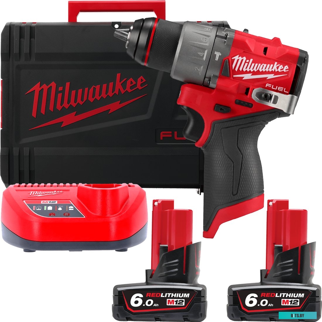4058546376642 4933479870 Milwaukee M12 FUEL M12FPD2-602X 4933479870 (с 2-мя АКБ 6 Ач, кейс)