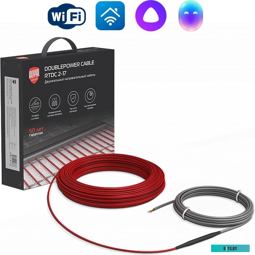 НС-1588906 Водонагреватель ROYAL THERMO Smartfix TS,  проточный,  5.5кВт,  кран и душ,  белый [нс-1588906]