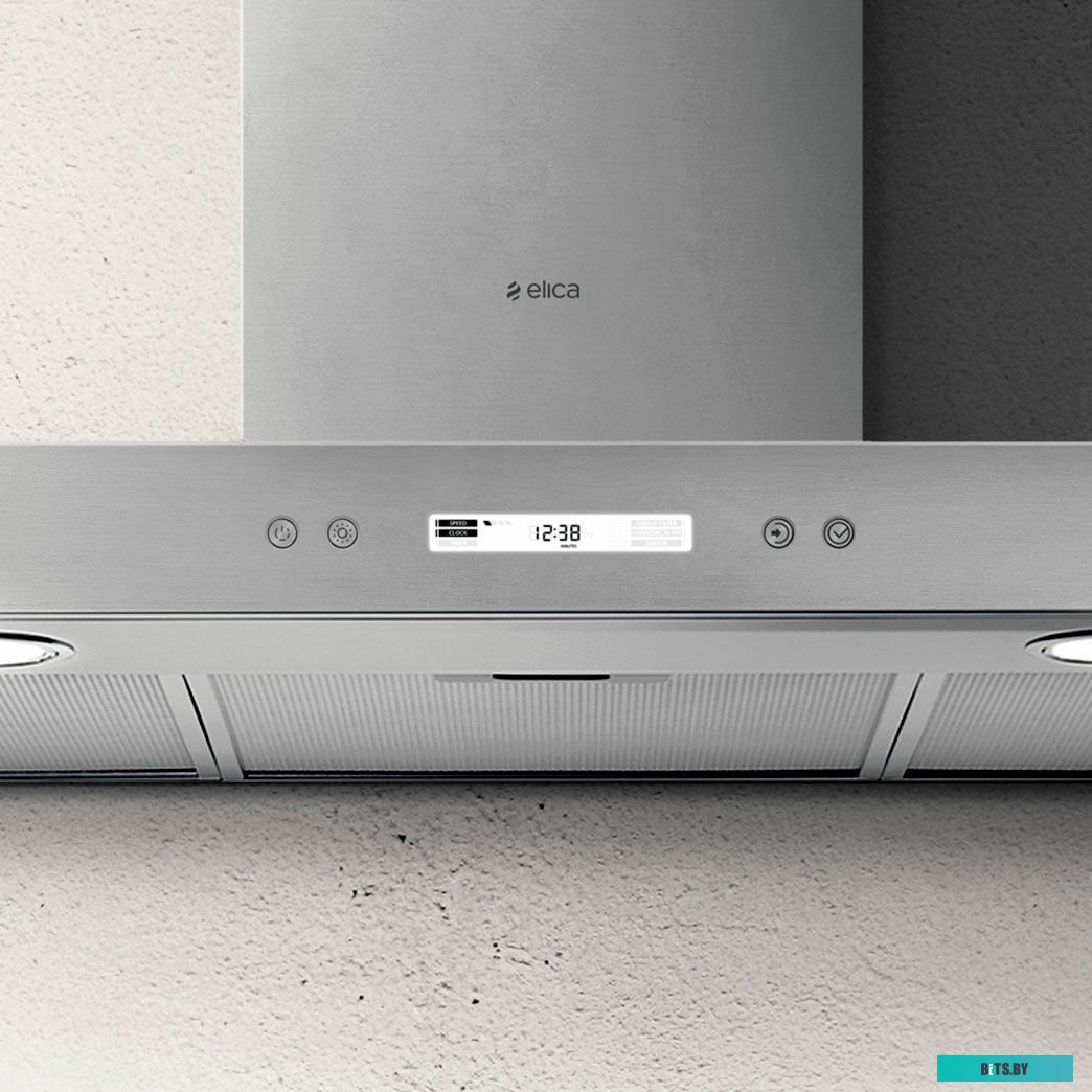 PRF0097373A Вытяжка каминная ELICA Spot Plus IX/A/90,  серебристый,  кнопочное управление [prf0097373a]