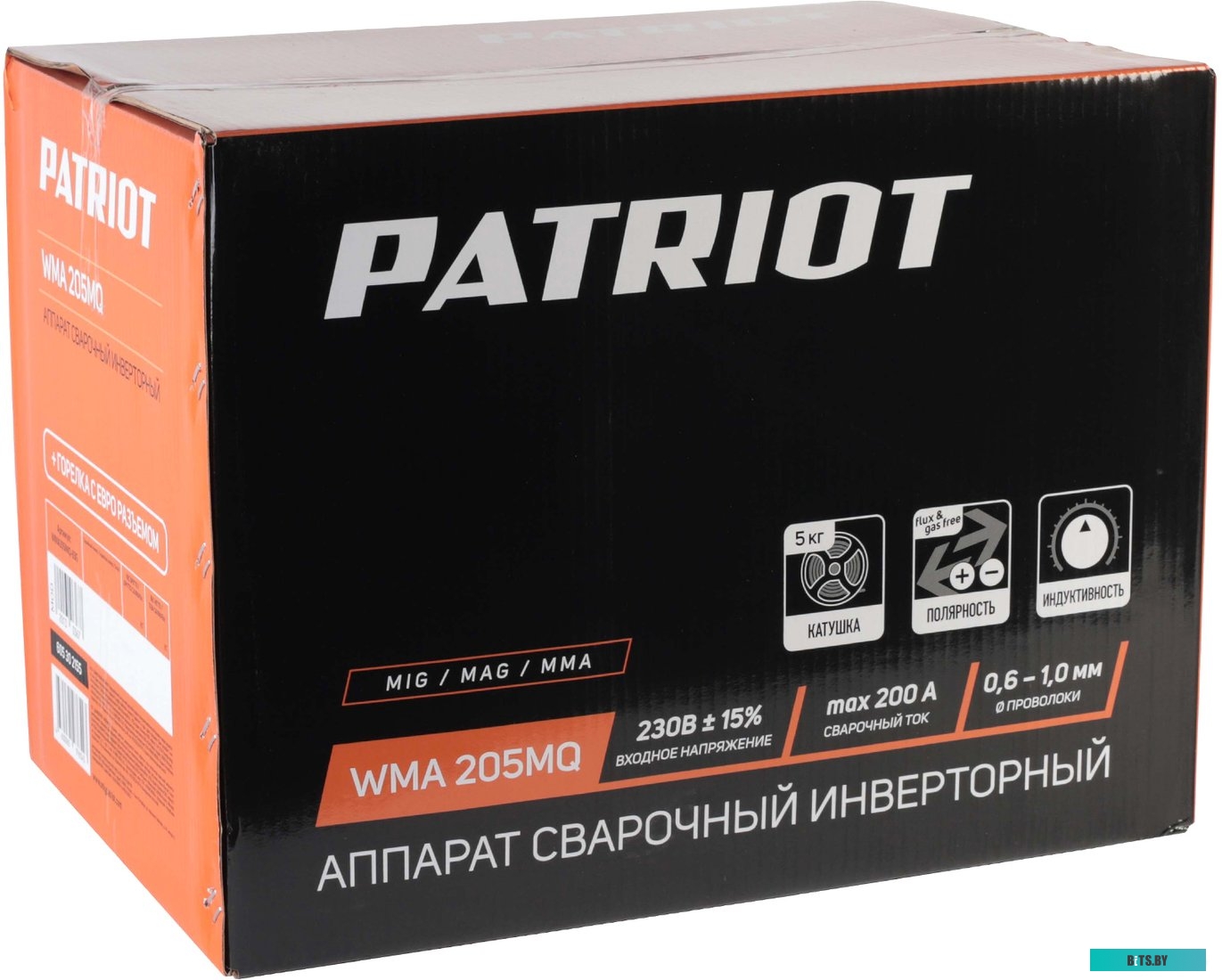 605302155 Сварочный полуавтомат Patriot WMA 205 MQ,  инвертор [605302155]