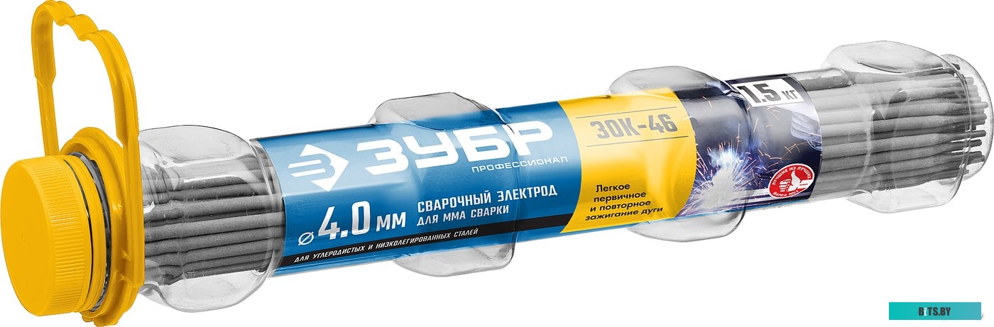 40025-4.0 Электроды Зубр Профессионал, D4мм, L450мм, 5000грамм [40025-4.0]