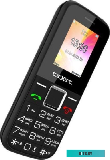Кнопочный телефон TeXet TM-206 (черный)