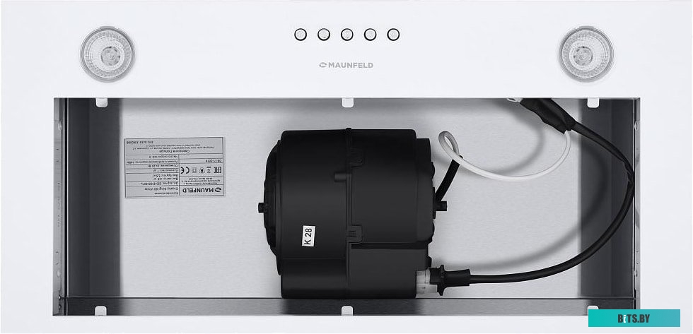 КА-00014758 Встраиваемая вытяжка MAUNFELD Crosby Singl 5028, управление кнопочное, белый [ка-00014758]