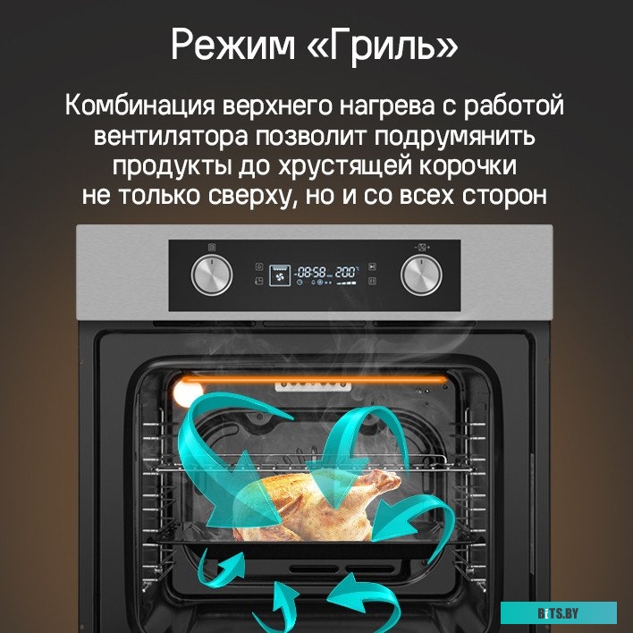 КА-00021365 Духовой шкаф MAUNFELD AEOH6062B,  черный