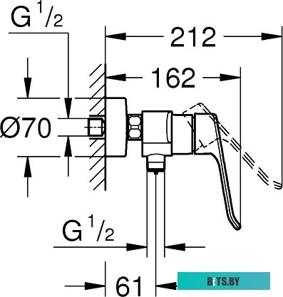 25242000 Вытяжка встраиваемая BO 4601 B81 25242000 GEFEST