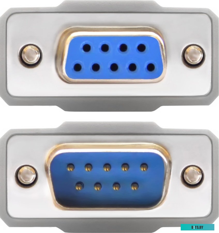 GCR-DB9CM2F-1.0m Greenconnect Удлинитель  1.0m  RS-232/RS-232 9M/9F, Premium GCR-DB9CM2F-1.0m, серый 30 AWG Greenconnect Удлинитель  1.0m  RS-232/RS-2