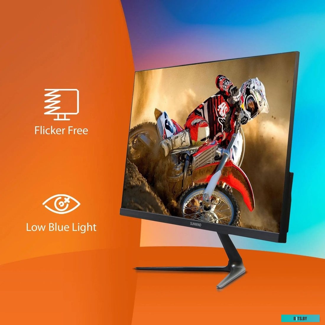 SM22VB01 Монитор SunWind SM-22FV222 21.5", черный [sm22vb01]