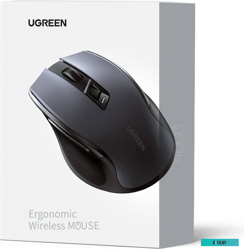 MU006-90545 2.4G, 1000/1600/2000/4000 DPI, Black Мышь UGREEN MU006-90545 2.4G, 1000/1600/2000/4000 DPI, Black