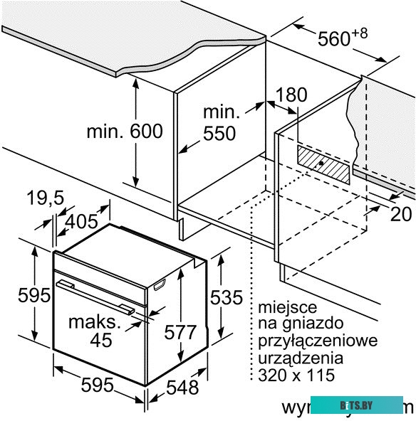 HSG636ES1 Духовой шкаф Bosch Serie 8 HSG636ES1,  нержавеющая сталь