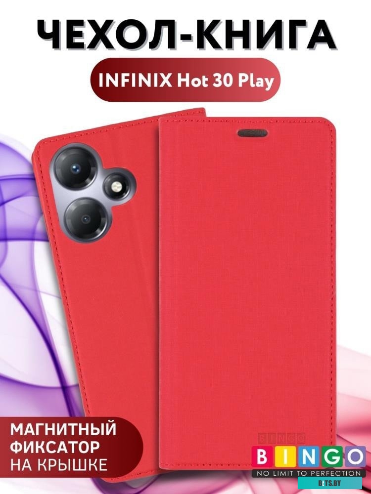 4814863100991 Book для INFINIX Hot 30 Play Bingo Book для INFINIX Hot 30 Play (красный)