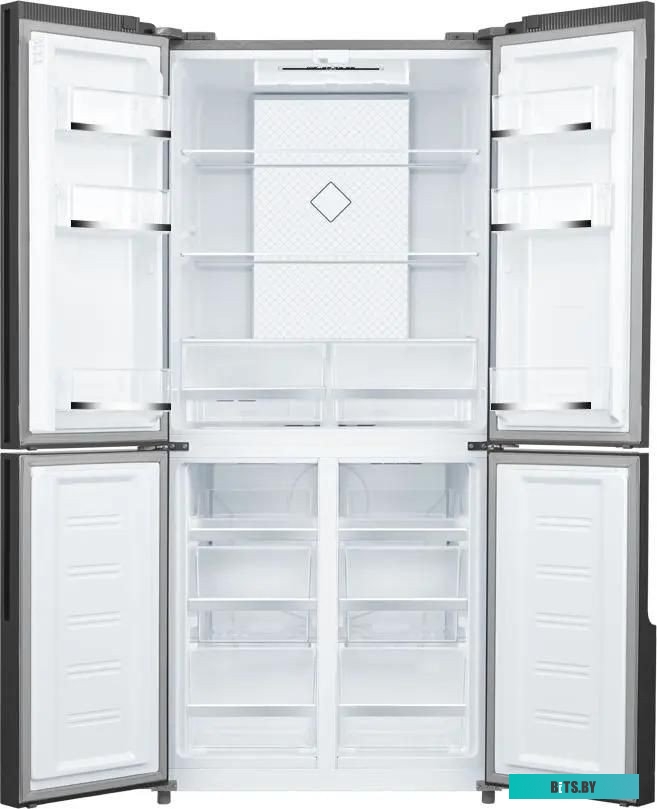 CM4584F НЕРЖ СТАЛЬ Холодильник трехкамерный Hyundai CM4584F Side by Side, инверторный нержавеющая сталь