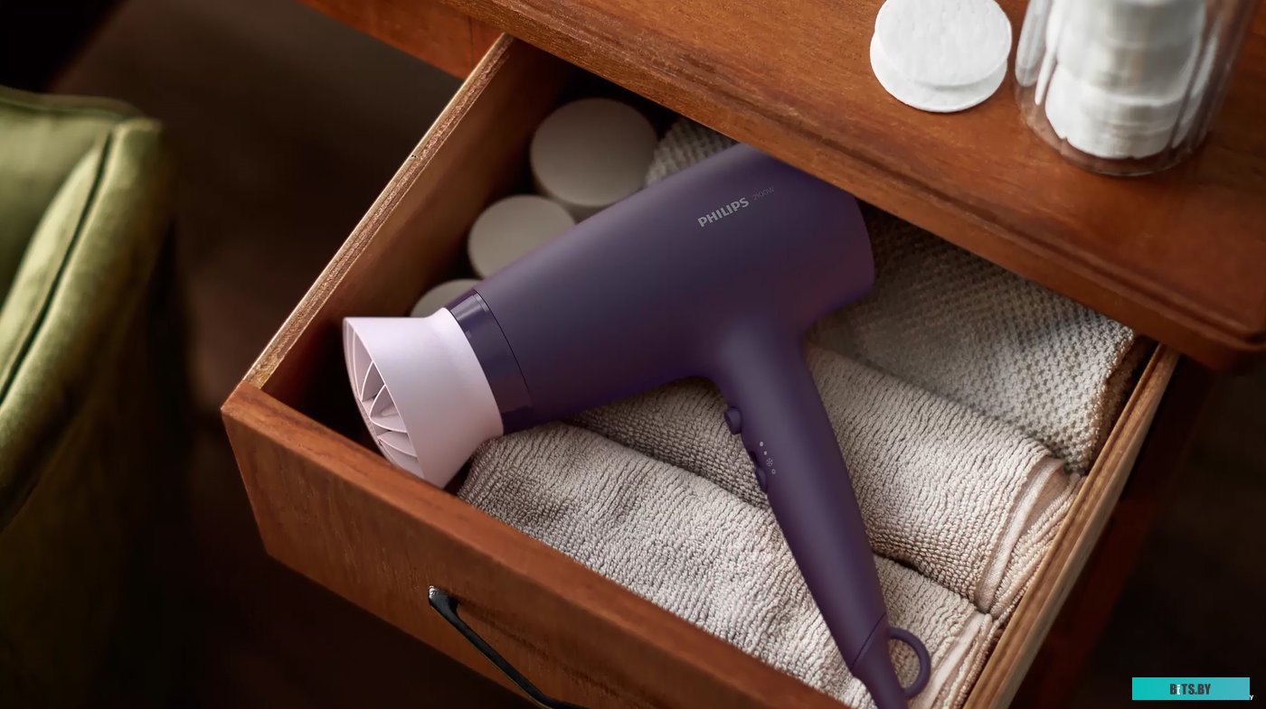 BHD340/10 Фен Philips BHD340/10, 2100Вт, фиолетовый