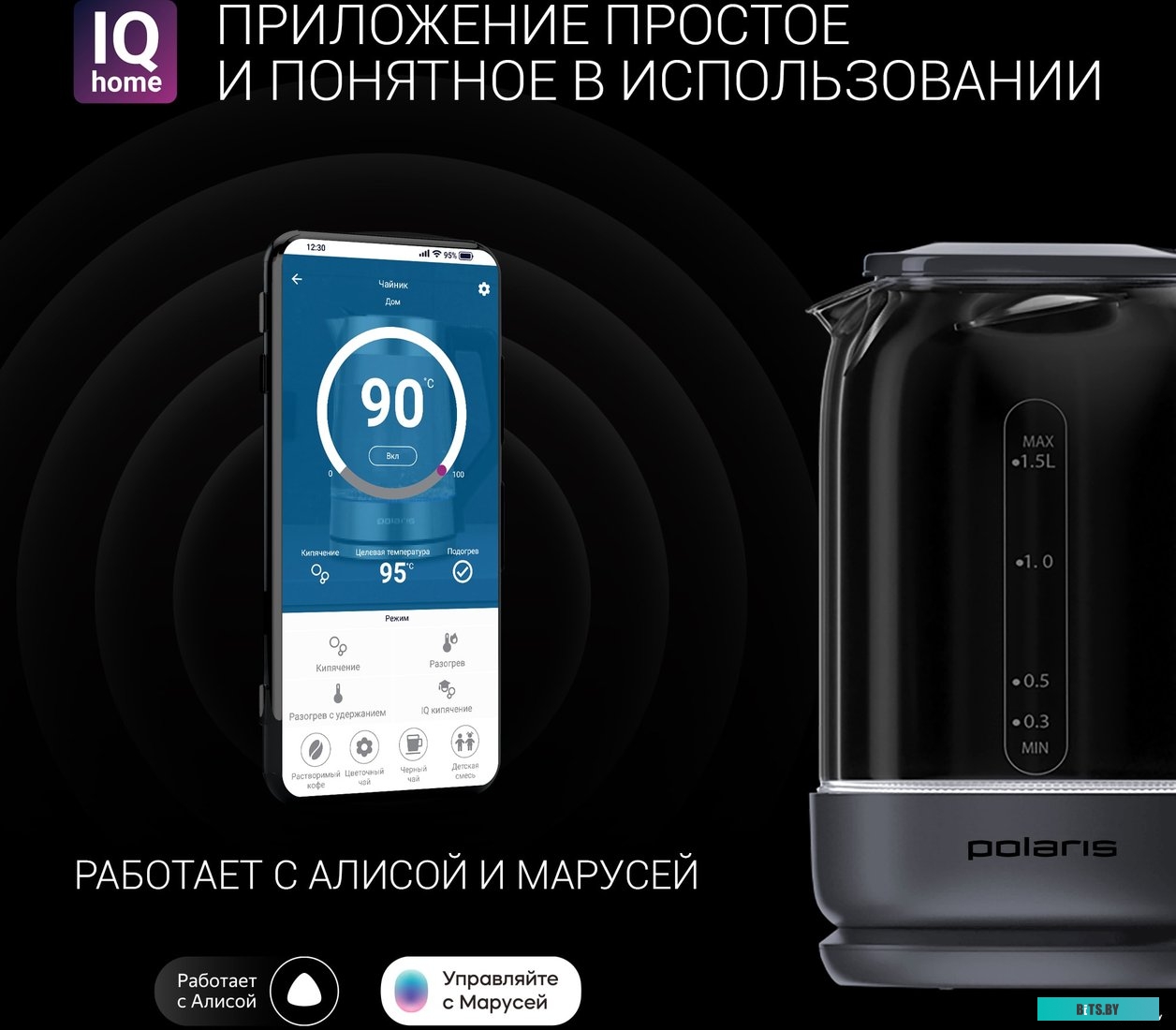 PWK 1720CGLD Wi-Fi IQ Home (серый)