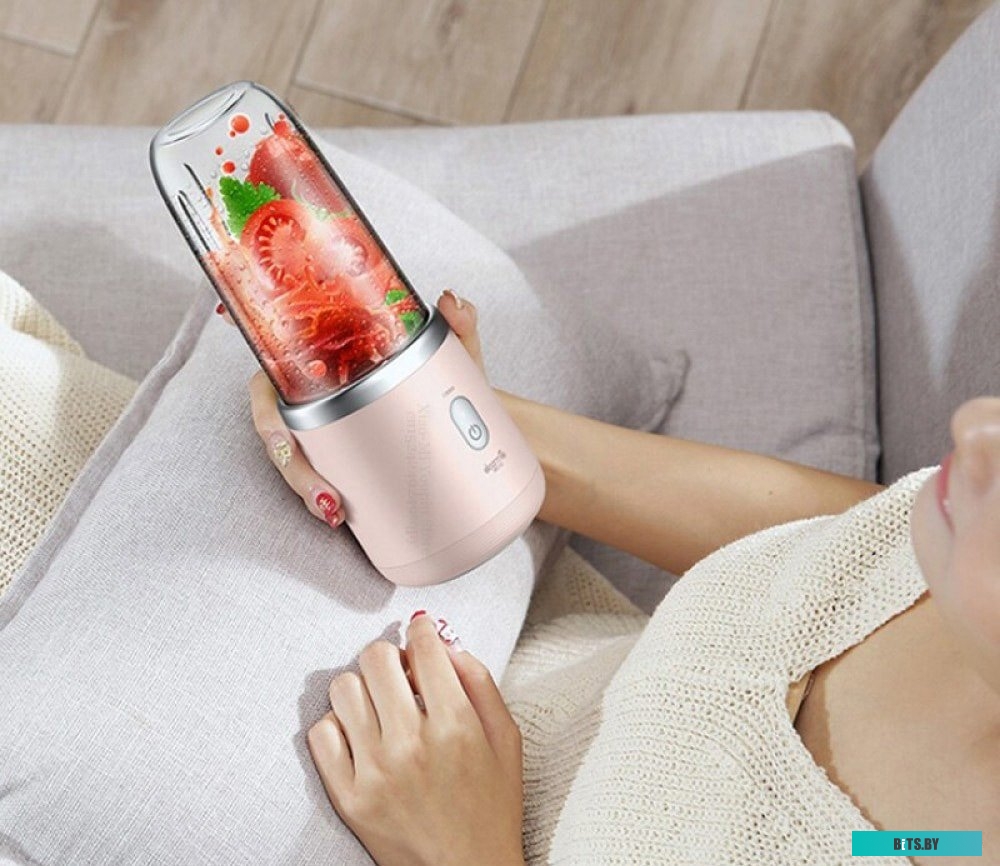 Портативный блендер Deerma DEM-NU05 Pink