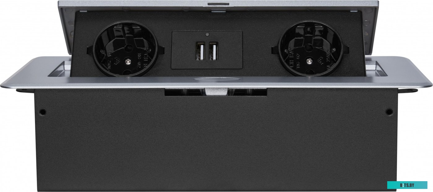 Розетка Cactus CS-SOCKET-EU/USBA-GY 1895580