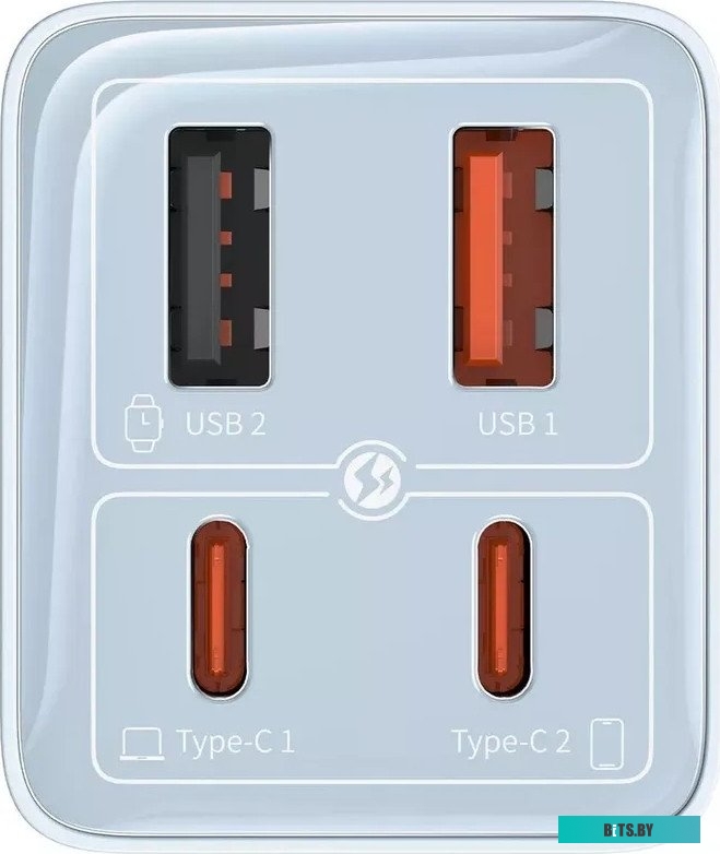 Сетевое зарядное устройство Baseus GaN6 Pro Fast Charger 2C+2U 65W